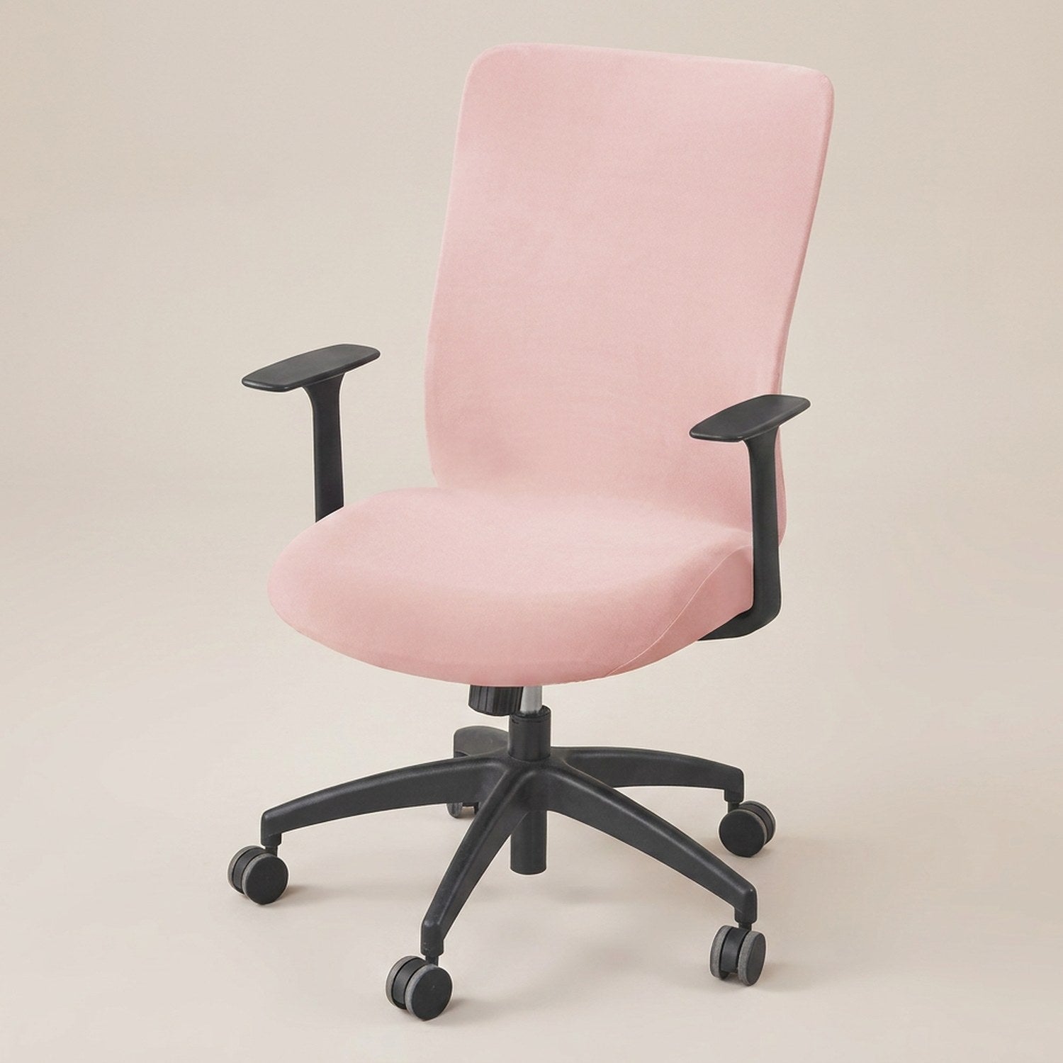 Housse de chaise de bureau couleur rose
