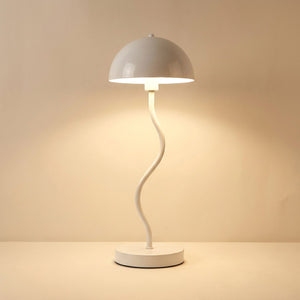 Lampe de table champignon Blanche