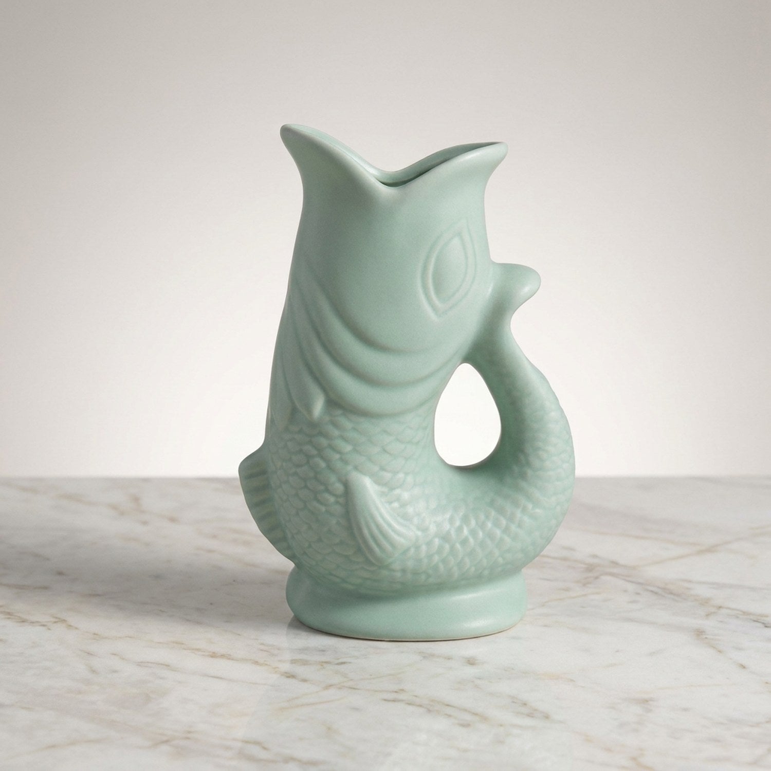 Vase koi céramique coloris Vert