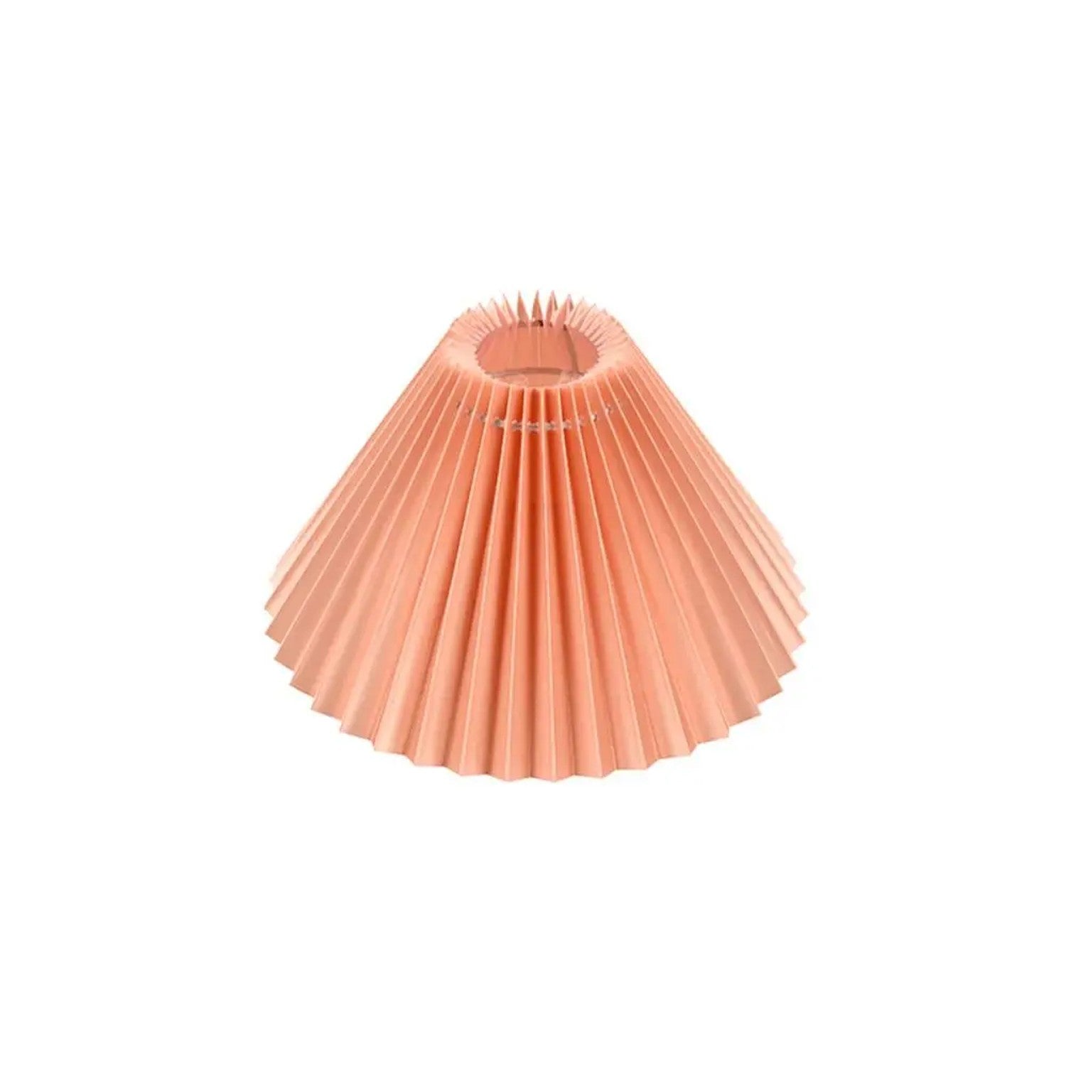 Abat-jour plissé tissu Terracota