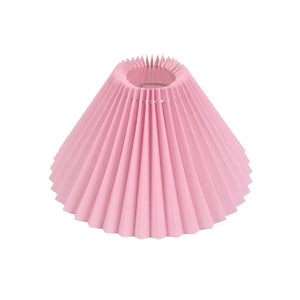 Abat-jour plissé tissu Rose