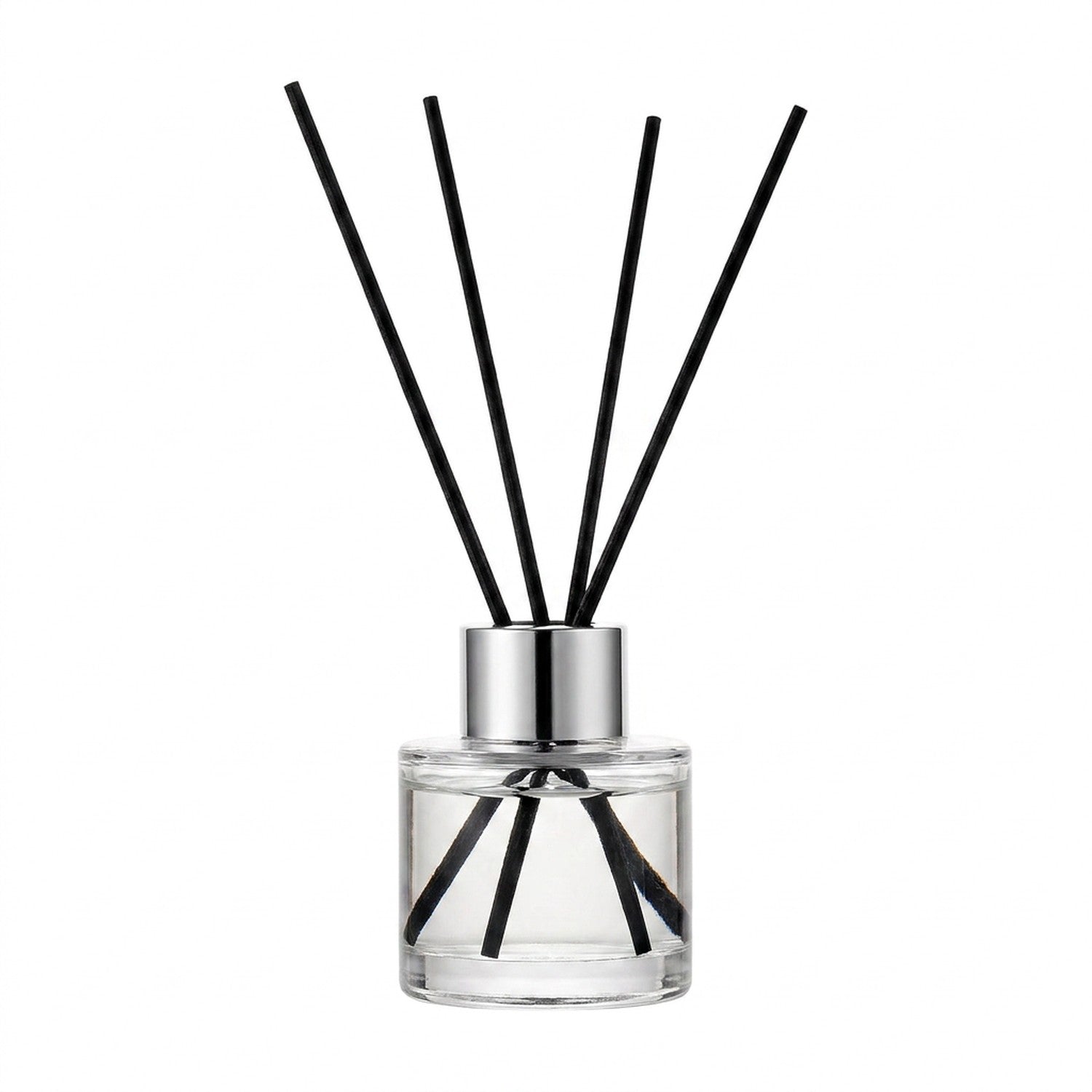Diffuseur Thé Blanc bâtonnets rotin cap argenté 50ml