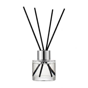 Diffuseur Thé Blanc bâtonnets rotin cap argenté 50ml
