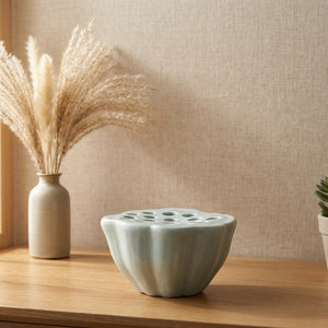 Vase bol lotus ikebana décoration bureau table à thé