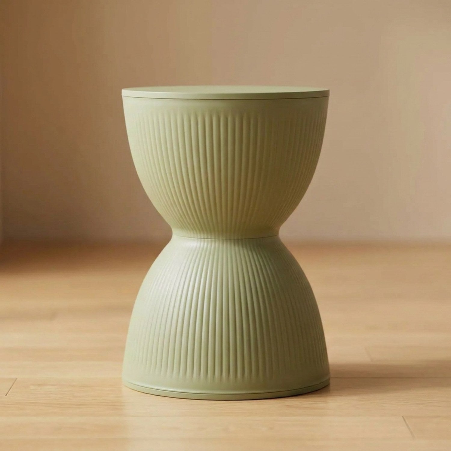 Tabouret rond nordique coloris vert sauge