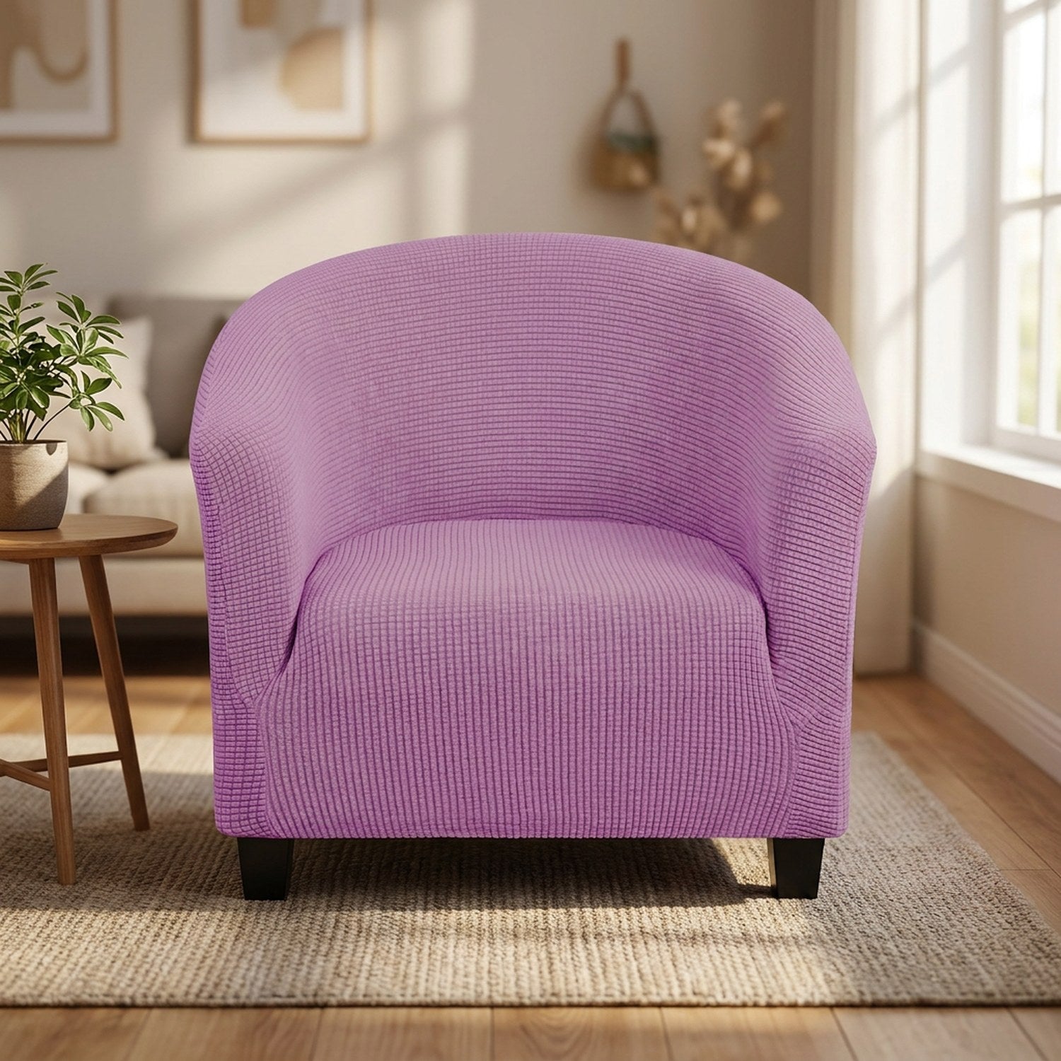 Housse de fauteuil cabriolet en maille polaire violette