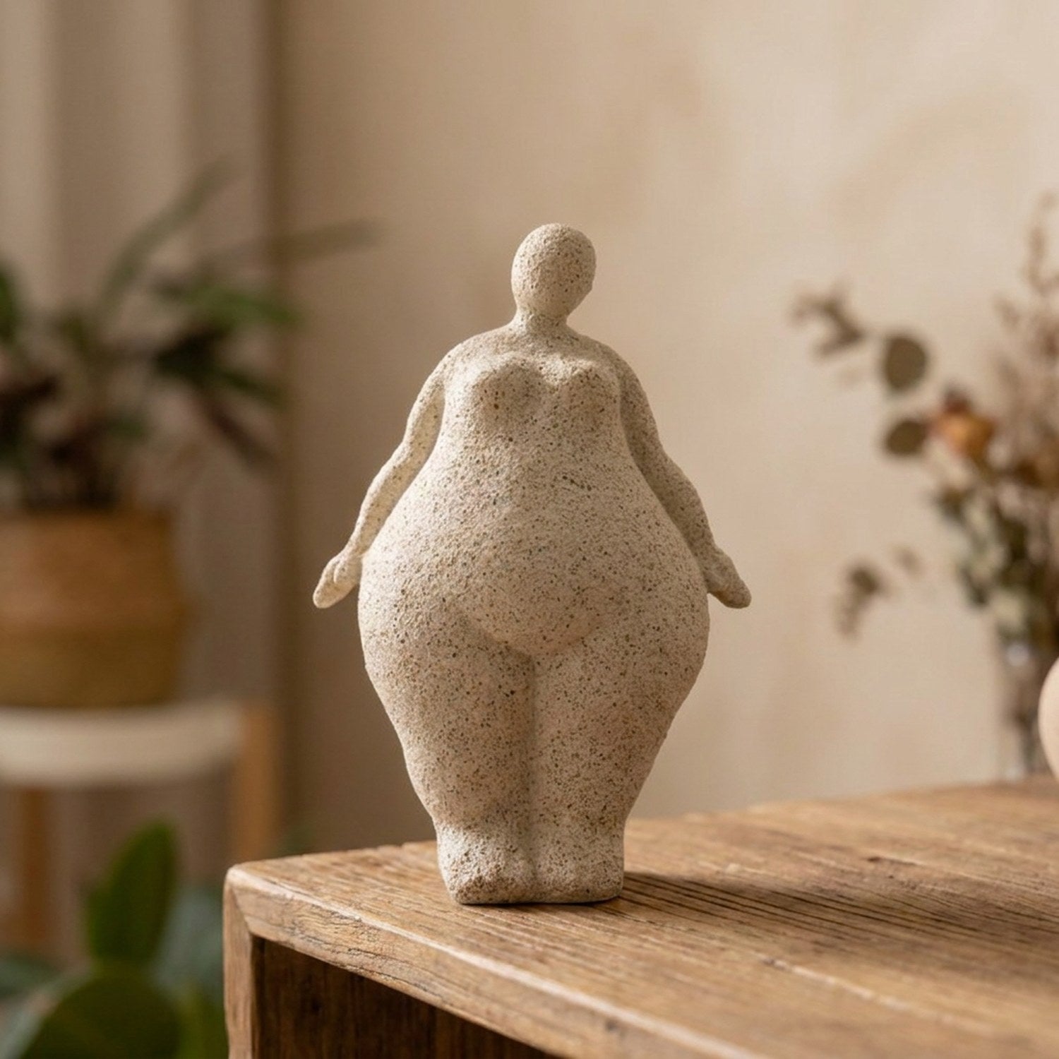 Figurine femme yoga pose Debout coloris Blanc