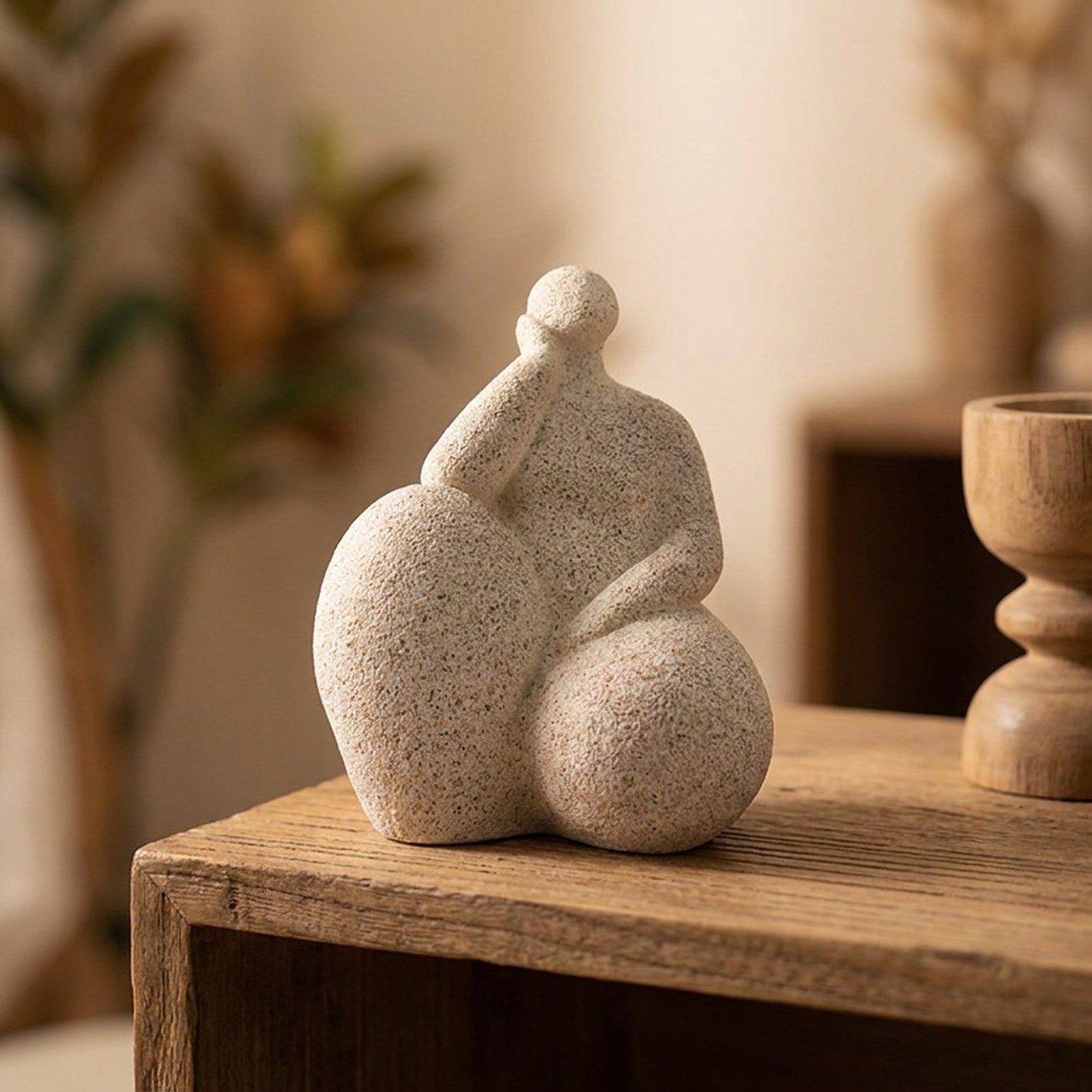 Figurine femme yoga pose Sérénité coloris Blanc